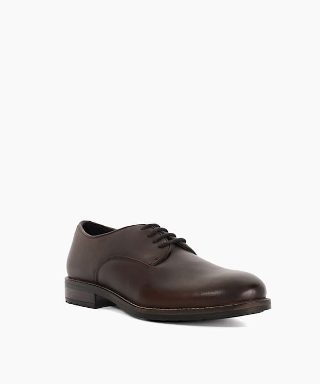 Dune London Brickton - Brown Lace Up Round Toe Brogues