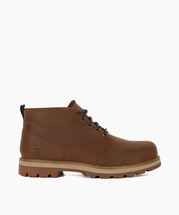 dune london Britton Road Ch - Brown Lace-Up Waterproof Chukka Boots
