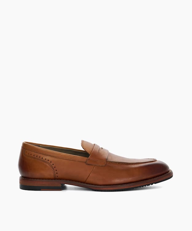 dune london Buckland - Tan Oliver Sweeney Suede Loafers