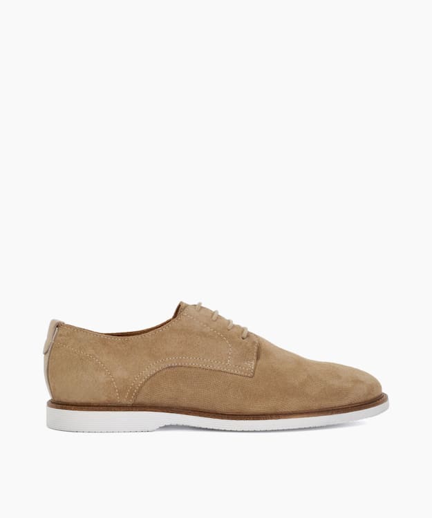dune london Careys - Beige Casual Suede Lace-Up Shoes