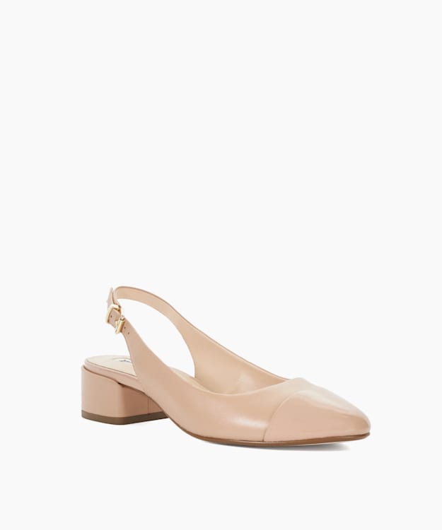 Dune London Casing - Blush Sling-Back Heeled Ballet Flats