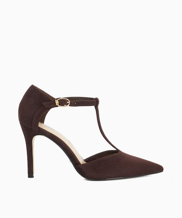 dune london Castered - Brown Pointed Toe Stiletto Heels