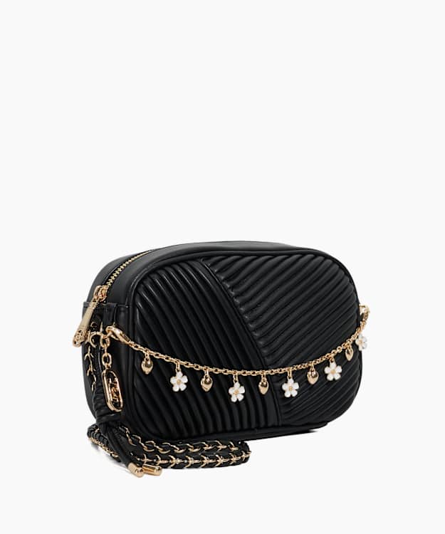 Dune London Chancery - Black Camera Bag With Charm Trim