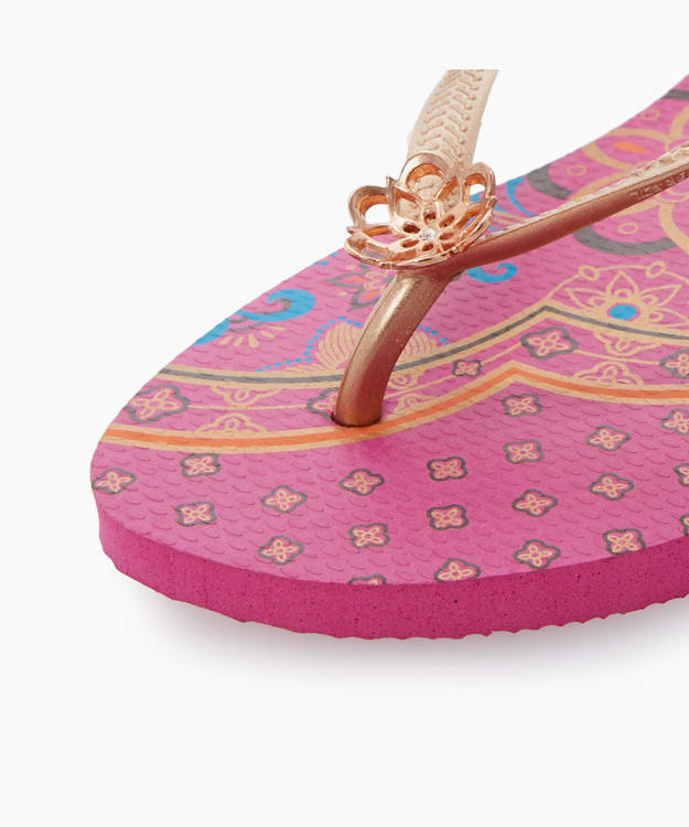 Dune London Charm Flip Flops - Pink Havaianas Slim Charm Flip Flops