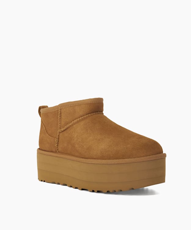 Dune London Classic Ultra M - Tan Ultra Mini Platform Boots