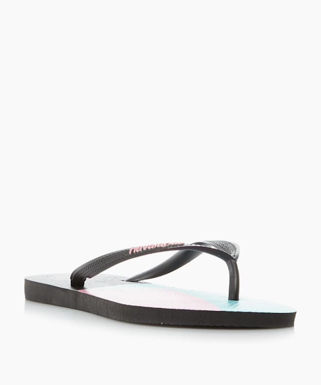 dune london Colour Block Flip Flop - Black Havaianas Colour Block Flip Flop