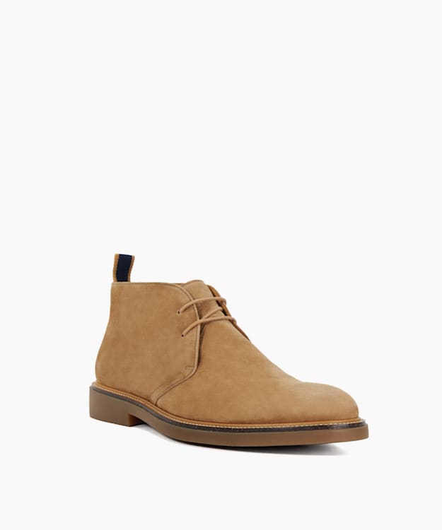 Dune London Colten - Sand Round Toe Casual Lace Up Boots