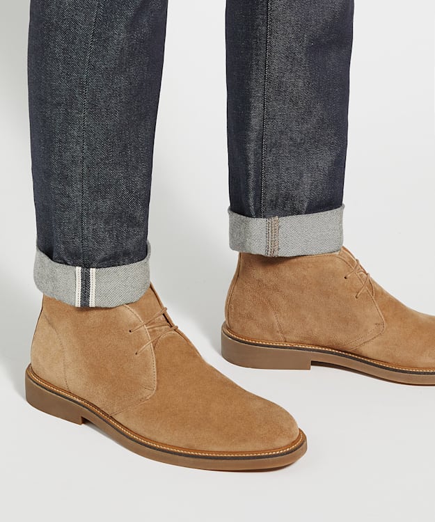 Dune London Colten - Sand Round Toe Casual Lace Up Boots