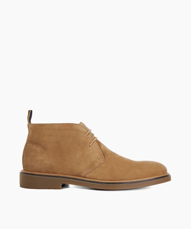 dune london Colten - Sand Round Toe Casual Lace Up Boots