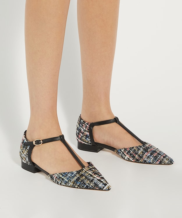 Dune London Connections - Multi Pointed Toe Boucle T-Bar Mary Janes