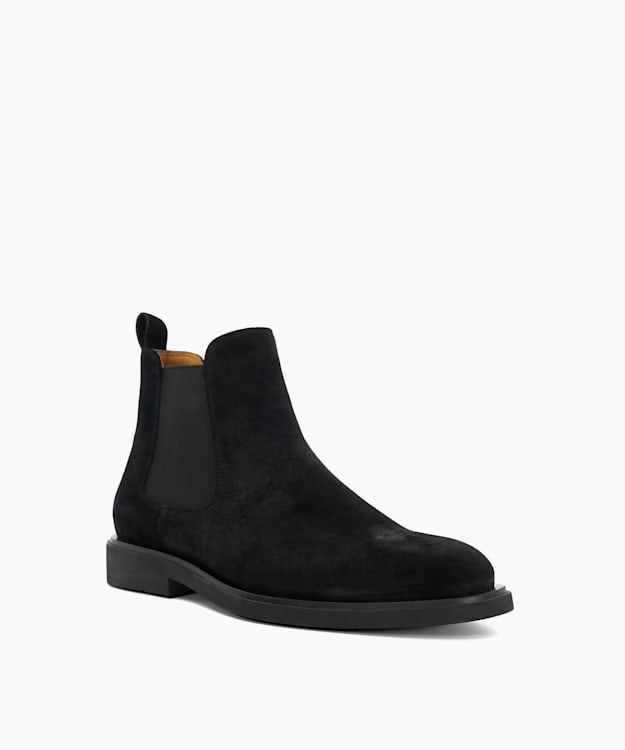 Dune London Cromwells - Black Signature Slip On Boots