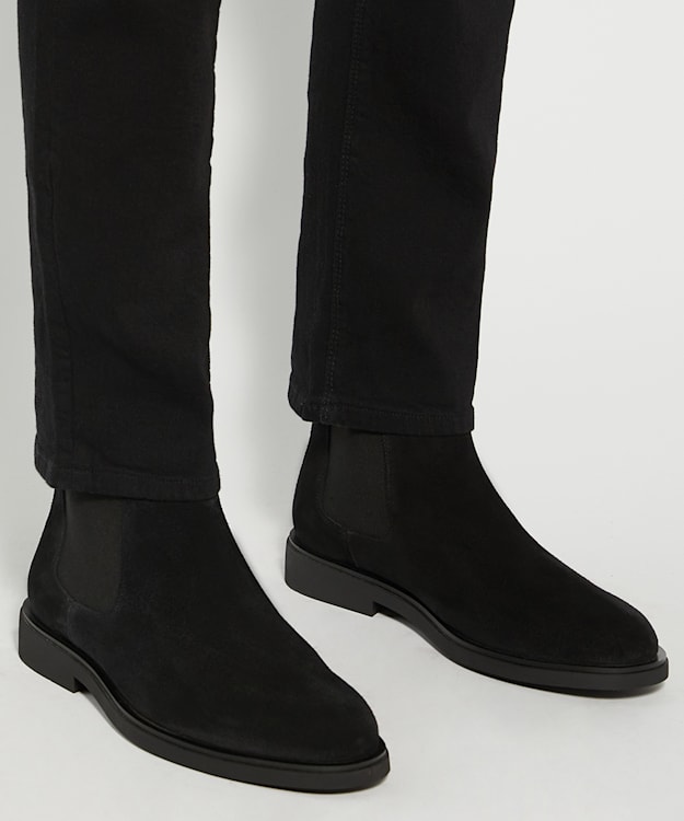 Dune London Cromwells - Black Signature Slip On Boots