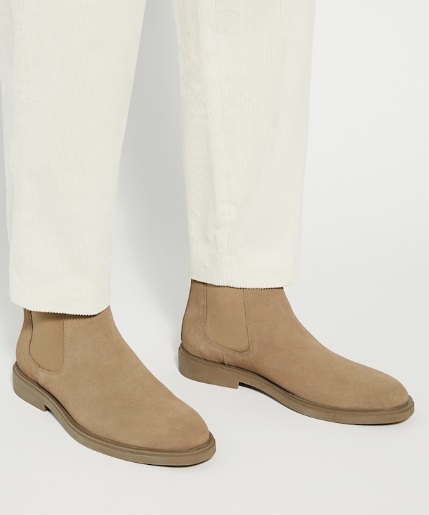 Dune London Cromwells - Taupe Signature Slip On Boots