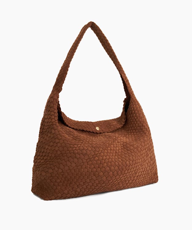 Dune London Deliberate XL - Brown Extra Large Woven Shoulder Bag
