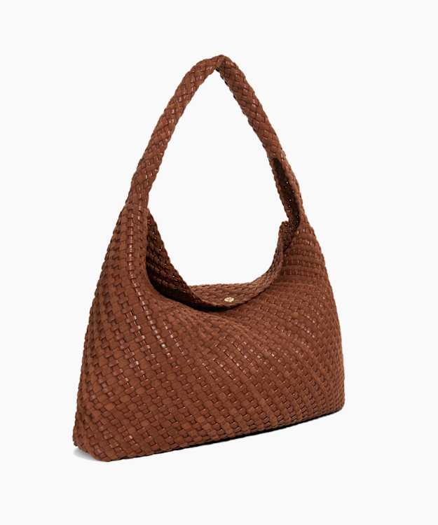 Dune London Deliberate XL - Tan Extra Large Woven Shoulder Bag