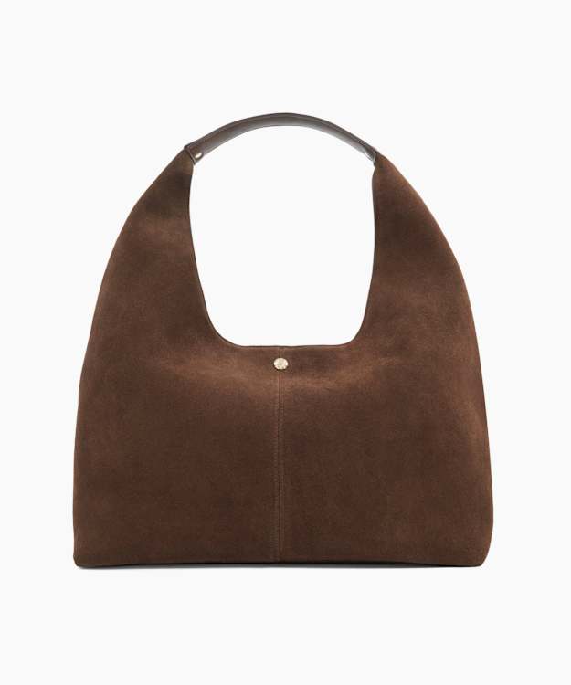 dune london Delighting - Dark Brown Slouchy Shoulder Bag