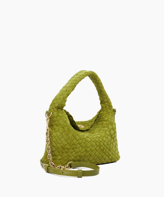 Dune London Dinkydeliberate - Lime Mini Woven Grab Bag