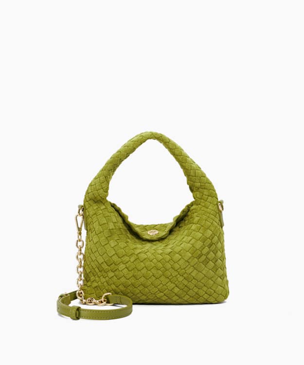 dune london Dinkydeliberate - Lime Mini Woven Grab Bag