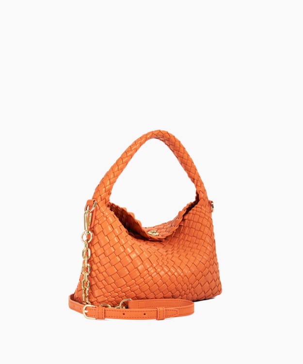 Dune London Dinkydeliberate - Orange Mini Woven Grab Bag