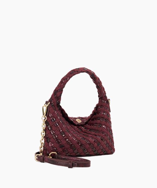 Dune London Dinkydeliberate - Purple Mini Woven Grab Bag