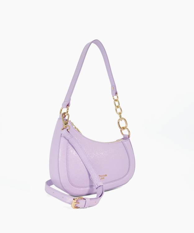 Dune London Direction - Lilac Asymmetric Chain Detail Shoulder Bag