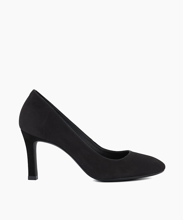 dune london Adele - Black Heeled Court Shoes