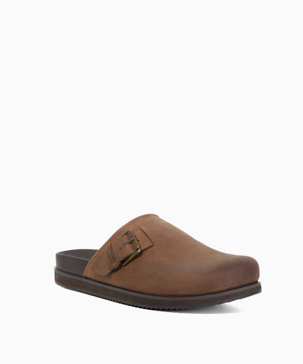 Dune London Baldwin - Brown Slip On Clogs