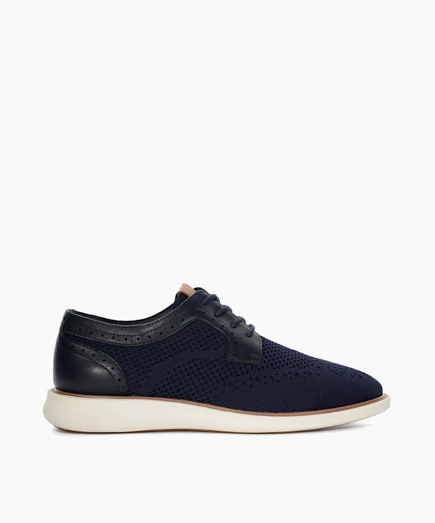 dune london Barrow - Navy Hybrid Derby Shoes