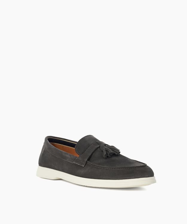 Dune London Believes - Grey Tassel Loafers