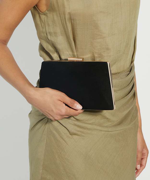 Dune London Bellaria - Black Box Clutch Bag