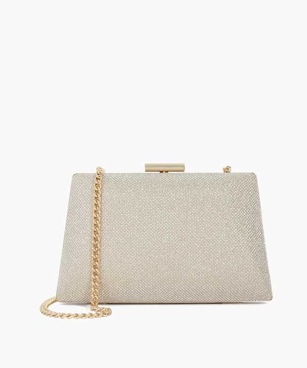dune london Bellaria - Gold Box Clutch Bag