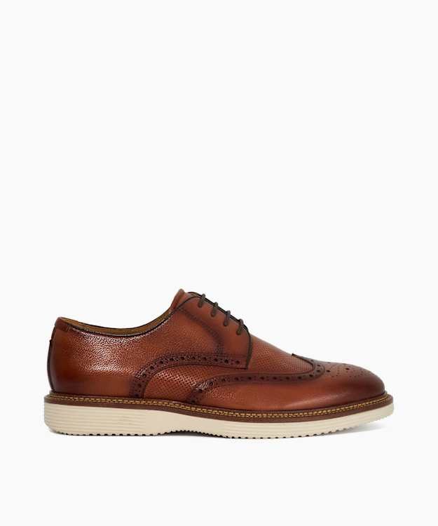 dune london Benidictus - Tan Nubuck Lace-Up Brogues