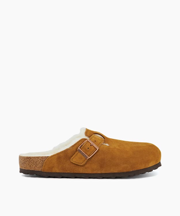dune london Boston Shearlin - Mink Shearling Clogs