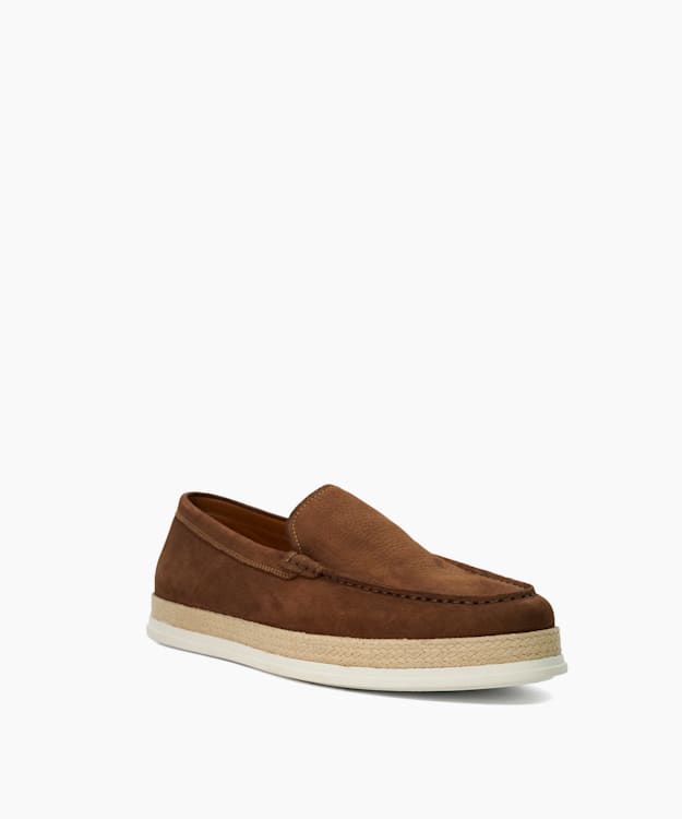 Dune London Bountii - Brown Casual Nubuck Loafers