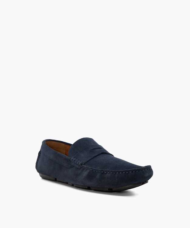 Dune London Bradlay - Navy Suede Driver