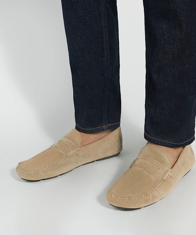 Dune London Bradlay - Sand Suede Driver