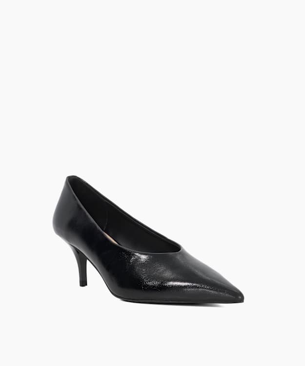 Dune London Breezes - Black Pointed Toe Courts
