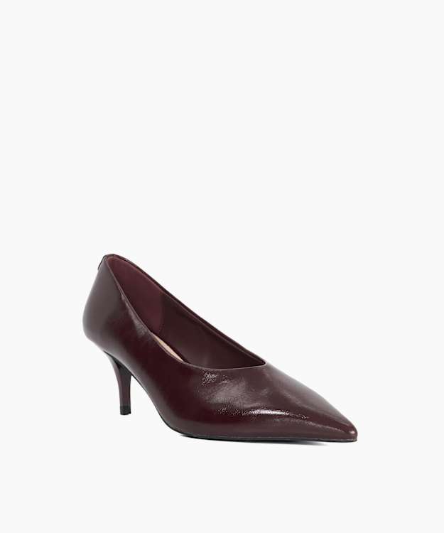 Dune London Breezes - Burgundy Pointed Toe Courts