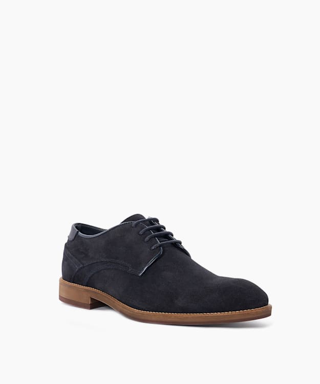 Dune London Bridon - Navy Lace-up Gibson