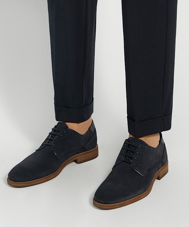 Dune London Bridon - Navy Lace-up Gibson