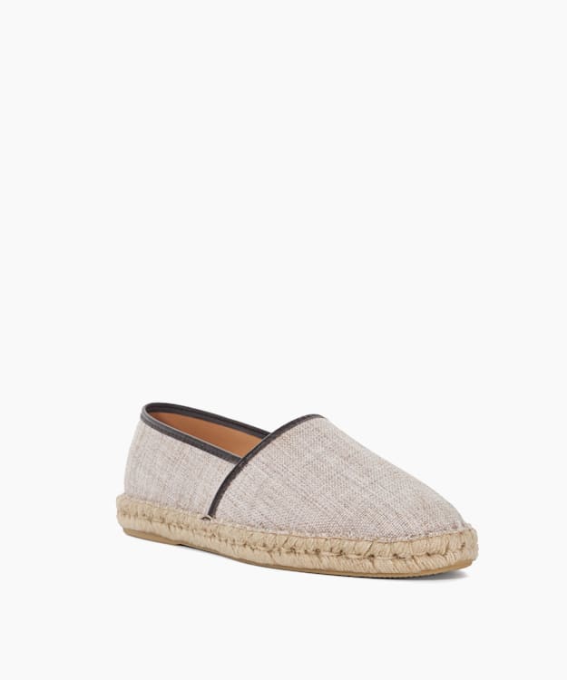 Dune London Bronko - Beige Canvas Espadrilles