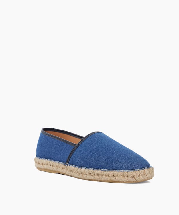 Dune London Bronko - Blue Canvas Espadrilles