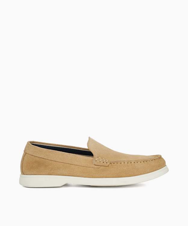 dune london Bufton - Sand Wide Fit Suede Loafers