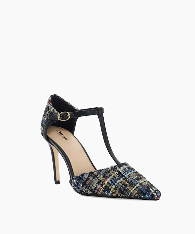 Dune London Casta - Multi T-Bar Court Shoes