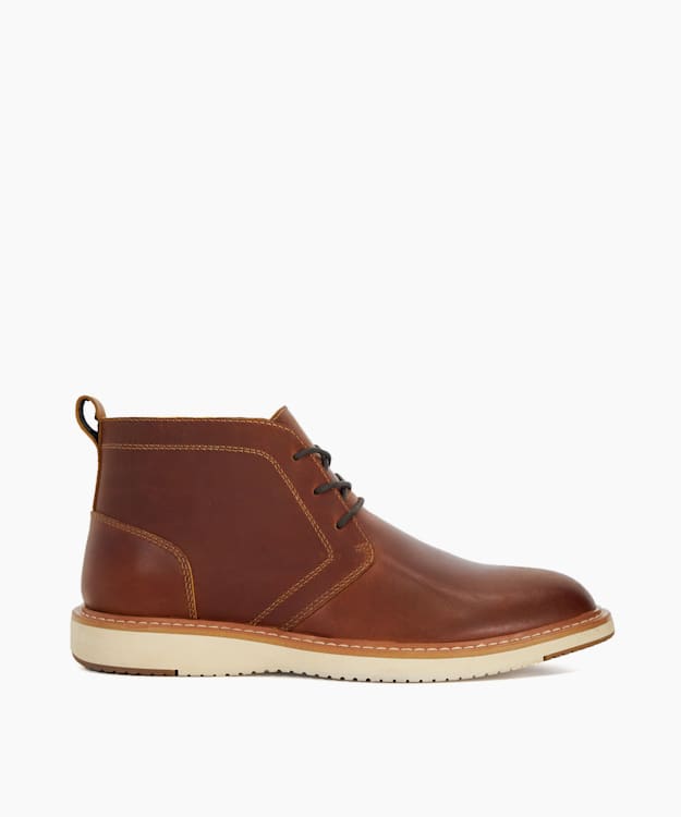 dune london Chander - Brown Wedge Sole Chukka Boots