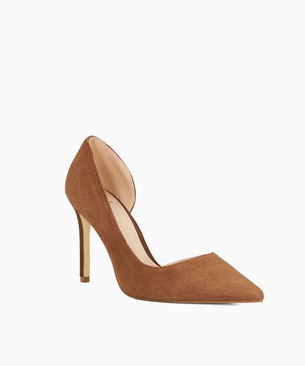 Dune London Chicagos - Tan Stiletto Heel Sandals