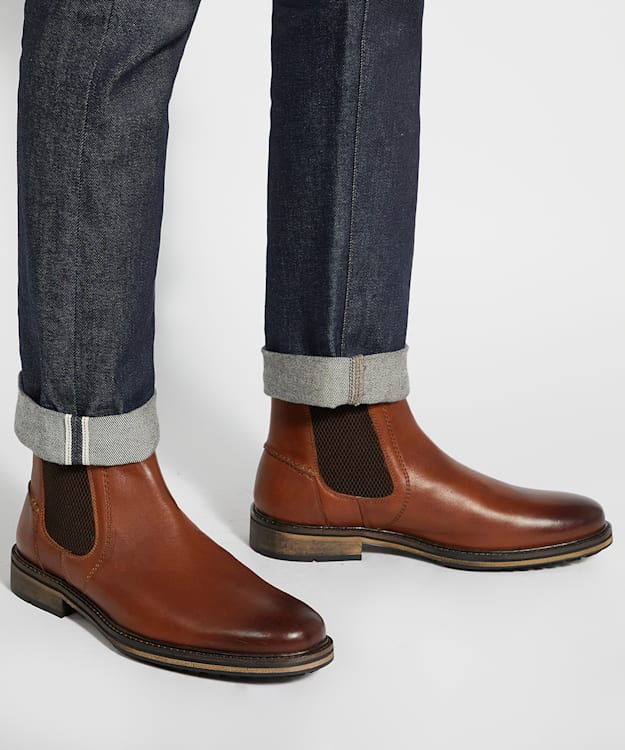 Dune London Chorleys - Tan Chelsea Boots