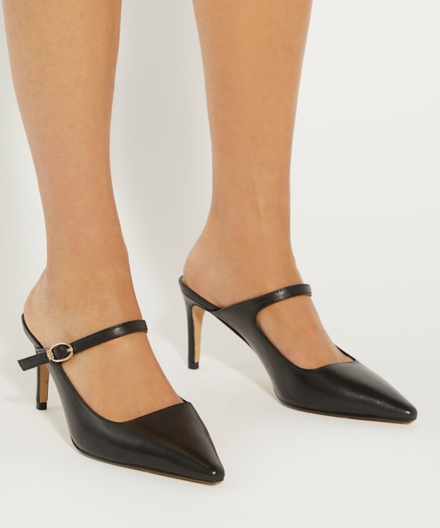 Dune London Chronicle - Black Stiletto Heel Slip On