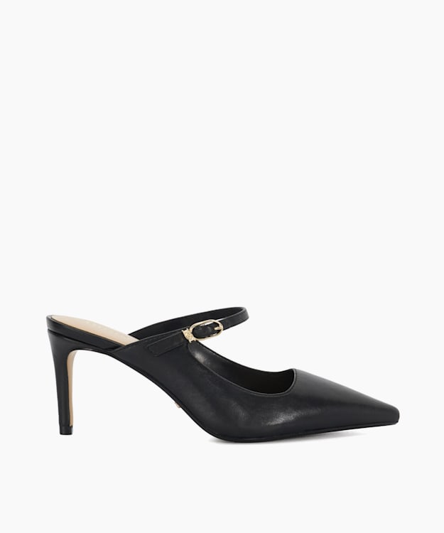 dune london Chronicle - Black Stiletto Heel Slip On