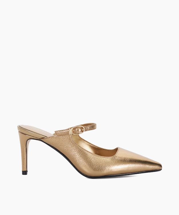 dune london Chronicle - Bronze Stiletto Heel Slip On